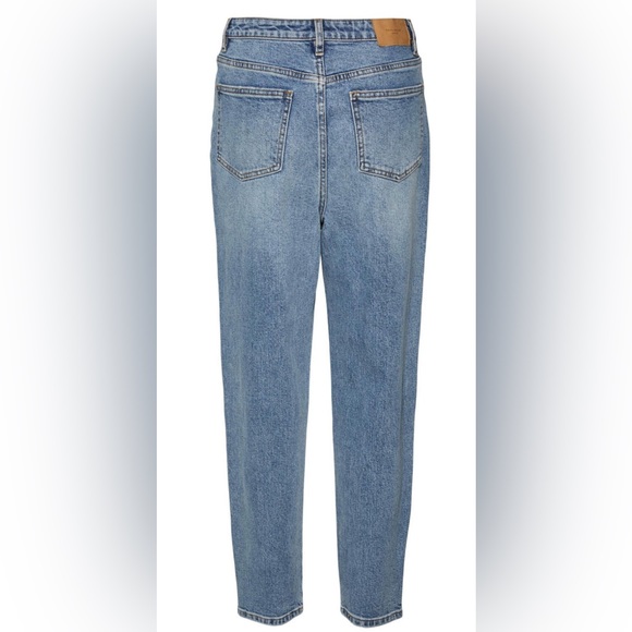 vero moda zoe super high waist mom denim jeans - Picture 4 of 14